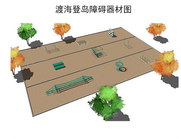 新兵训练器材 窗口靶 洞口靶 渡海登岛