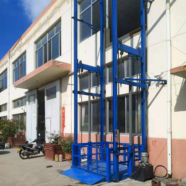 滁州升降货梯 液压式升降机 导轨载货电梯载货2吨