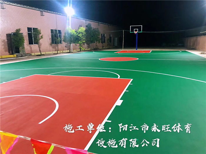 硅PU球场地面铺设 化州市硅PU球场地面 永旺丙烯酸球场地面