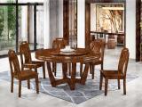 瑞升餐桌椅款式多样 欧式橡胶木餐桌 潮州欧式橡胶木餐桌